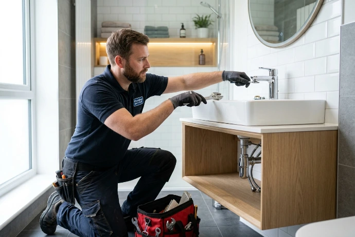 Remplacement de sanitaire par un professionnel
